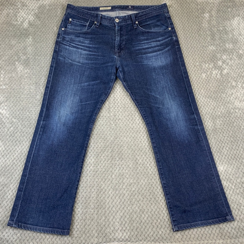 AG Adriano Goldschmied Mens The Protege Straight Leg‎ Jeans Blue 34x28 USA Made